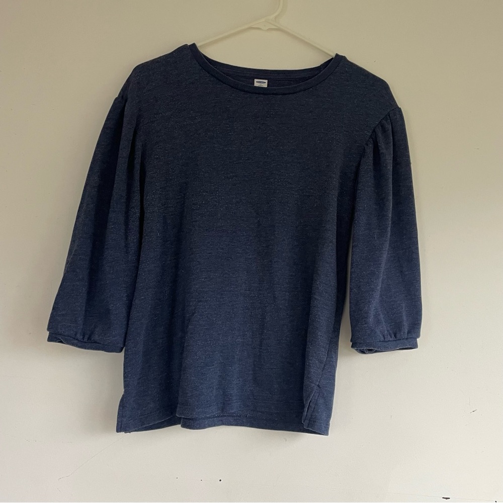 Old Navy Blue 3/4 Sleeve Top